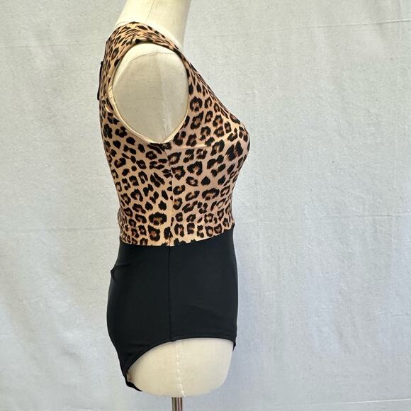 Summersalt The Surf Leopard Print One Piece Swimsuit Women’s Size 6 Two Tone NWT - Picture 11 of 16
